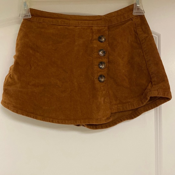 Pacsun, Size:25, Tan/Light Brown, Suede Skort - Picture 1 of 4